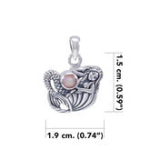 Mermaid Pendant With Stone TPD4623 - DiveSilver Jewelry